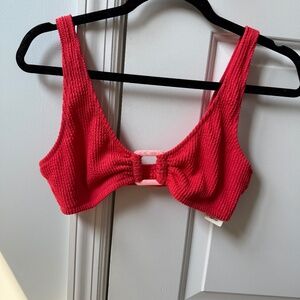 Aerie Red Bikini Top Size Lg